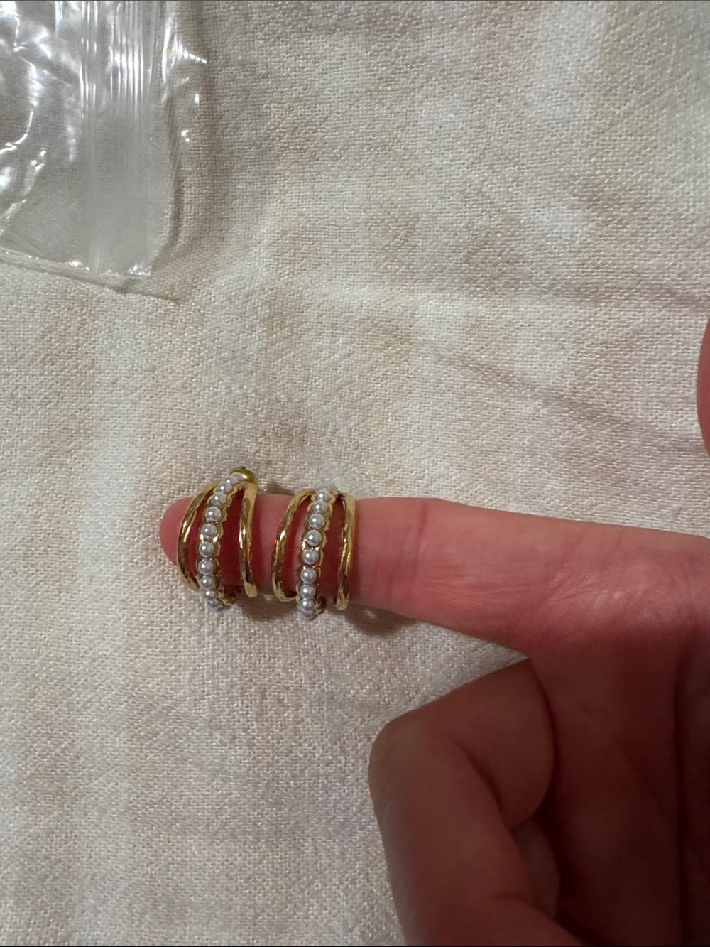 Gold Pearl Spiral Earring - Elegant Women’s Jewelry
